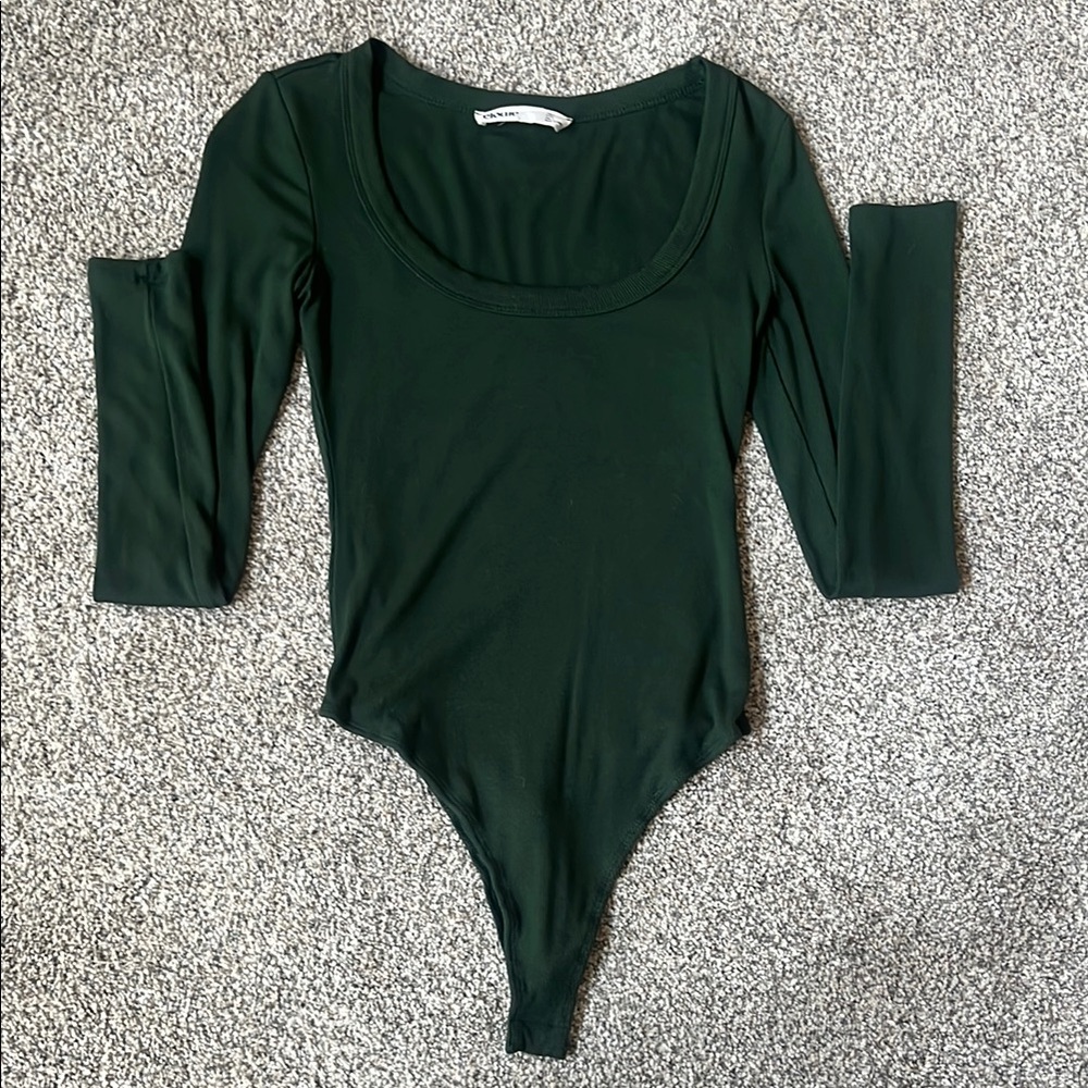 Elodie Dark Green Women's Bodysuit Small
